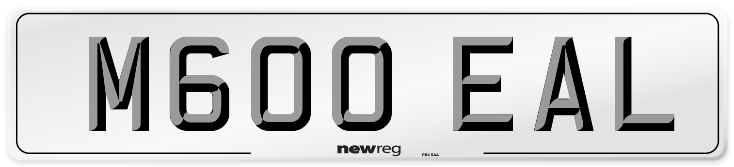 M600 EAL Number Plate from New Reg